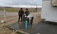 بهسازی محوطه کانکس نگهبانی